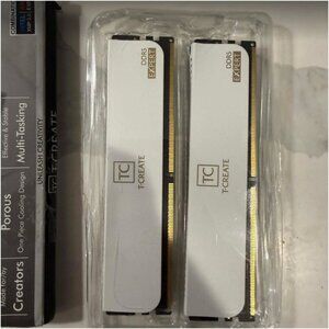 T-Create Expert 48GB DDR5 6400MHz White Desktop Memory Dual Channel Kit